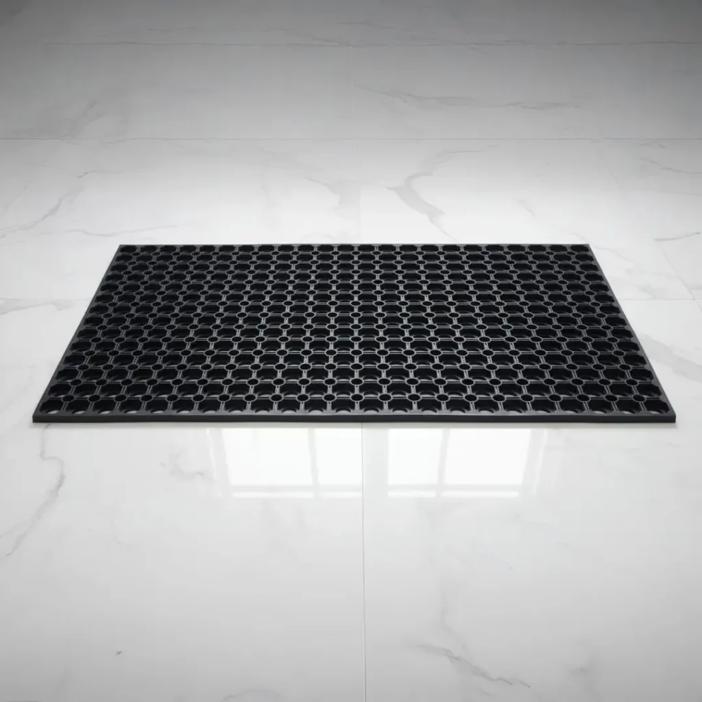 Rubber hollow mats – heavy-duty non-slip mats with open hollow design for drainage and safety in industrial, commercial, and wet area flooring
