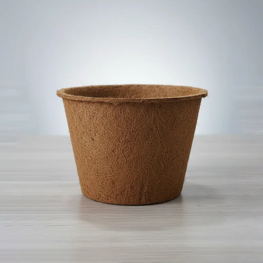 Coir pots – natural biodegradable plant pots for gardening, nurseries, and eco-friendly cultivation