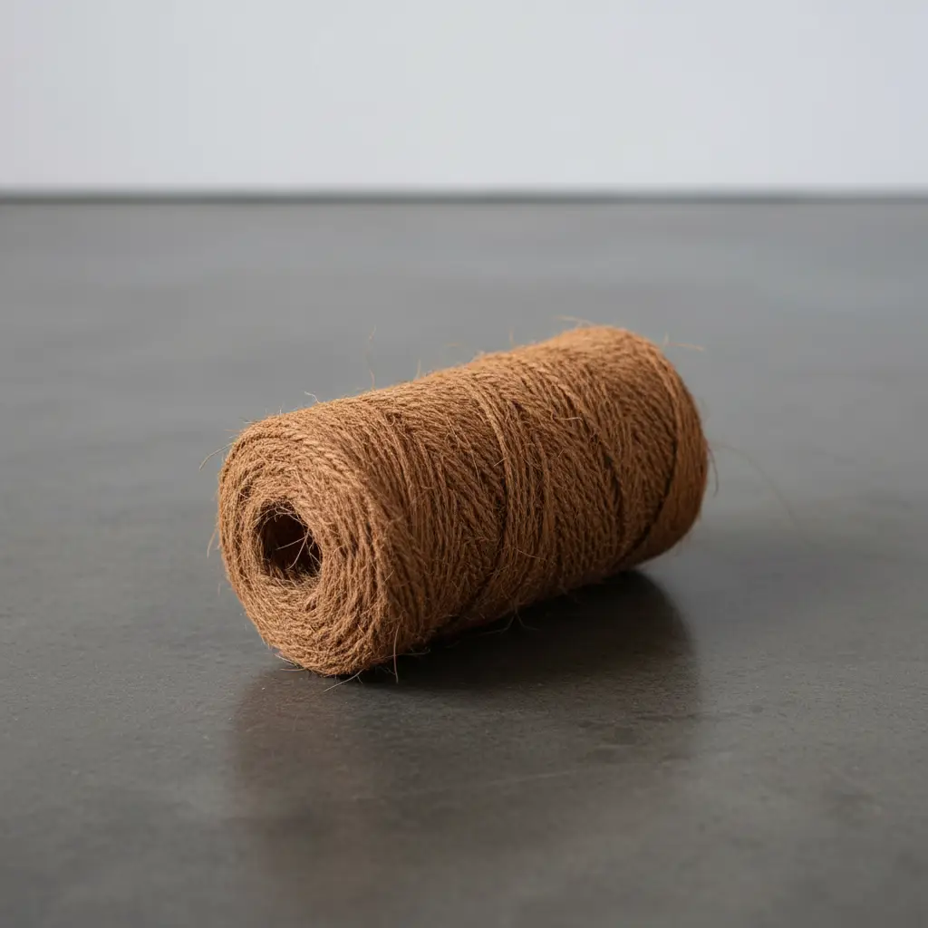 Coir yarn spool – natural fiber yarn for weaving, matting, and other horticulture applications