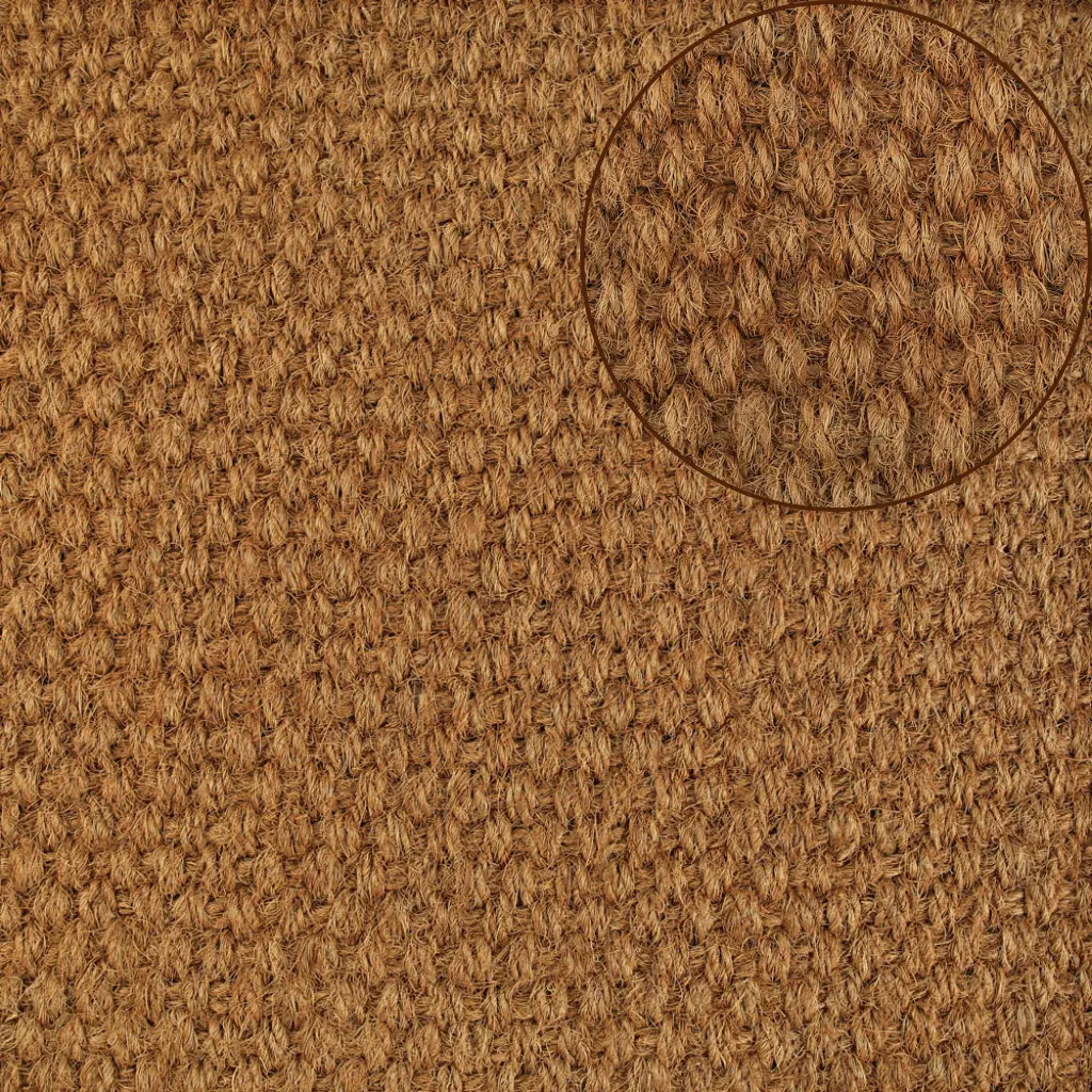 Coir matting with panama weave – natural heavy-duty matting for commercial or residential flooring